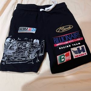 Billionaire Boys Sweat Shorts- Graphic print with drawstring